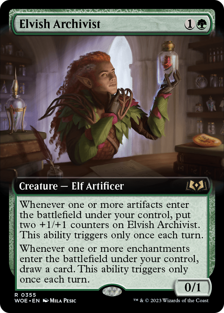 Elvish Archivist (Extended Art) [Wilds of Eldraine] | Total Play