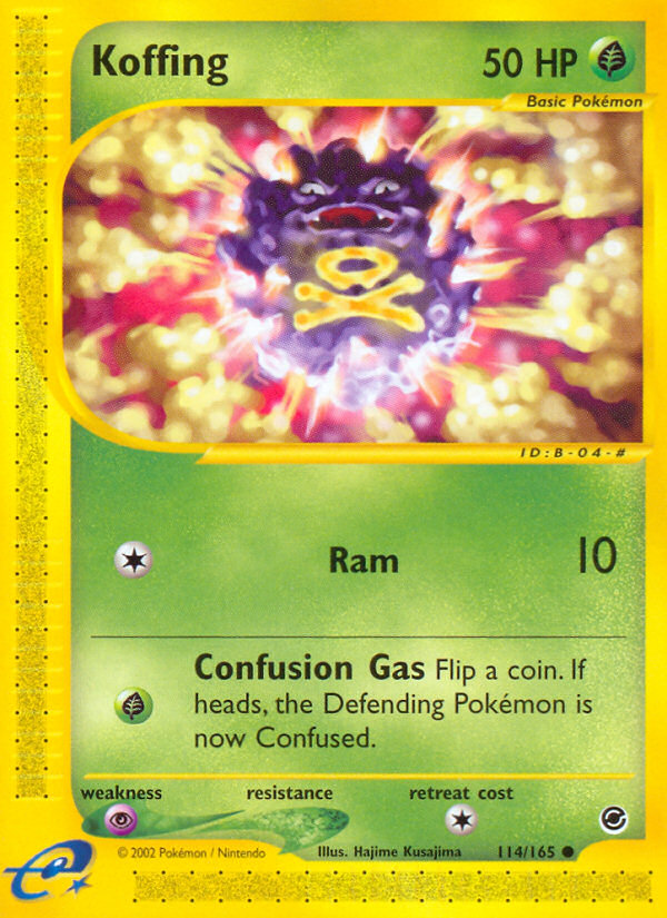 Koffing (114/165) [Expedition: Base Set] | Total Play