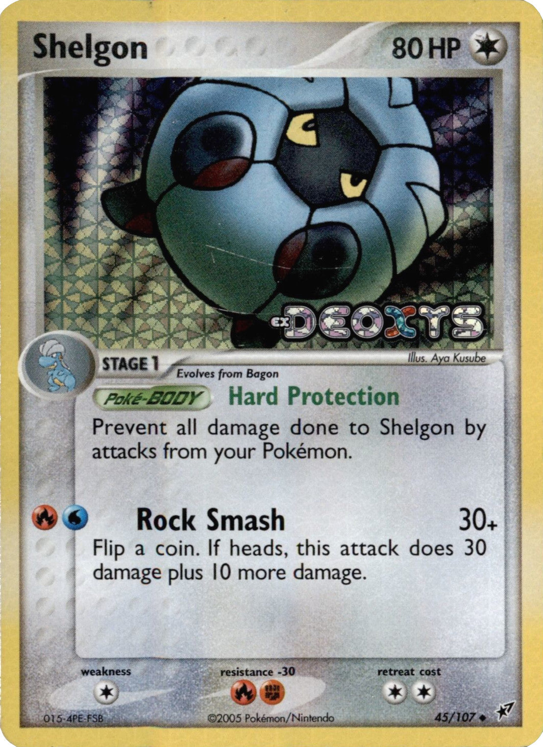 Shelgon (45/107) (Stamped) [EX: Deoxys] | Total Play