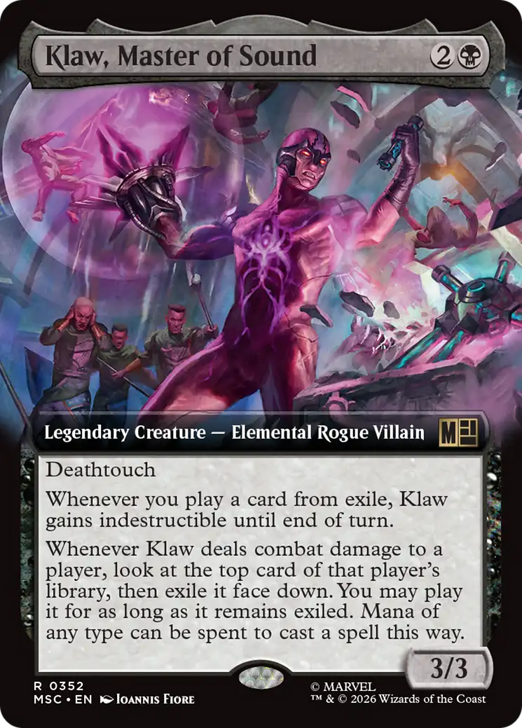 Klaw, Master of Sound (Extended Art) [Marvel Super Heroes Commander] | Total Play