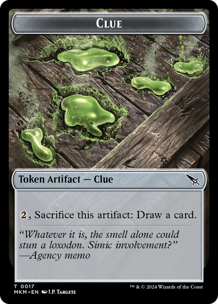 Clue (0017) // A 0044 Double-Sided Token [Murders at Karlov Manor Tokens] | Total Play