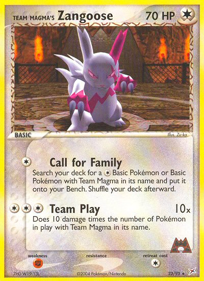 Team Magma's Zangoose (23/95) [EX: Team Magma vs Team Aqua] | Total Play