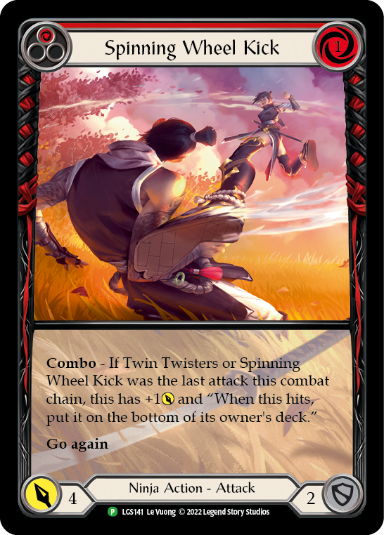 Spinning Wheel Kick (Red) [LGS141] (Promo)  Rainbow Foil | Total Play