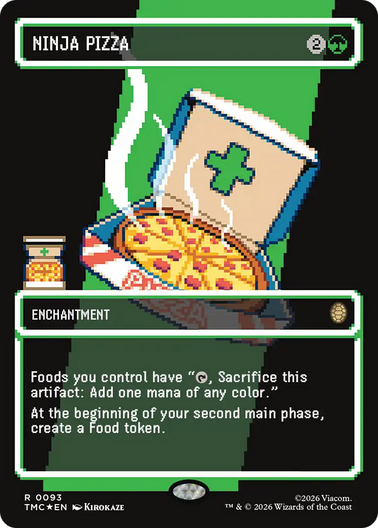 Ninja Pizza (Borderless) (Surge Foil) [Teenage Mutant Ninja Turtles Commander] | Total Play