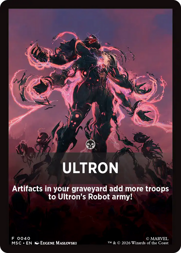 Ultron Theme Card [Marvel Super Heroes Commander] | Total Play