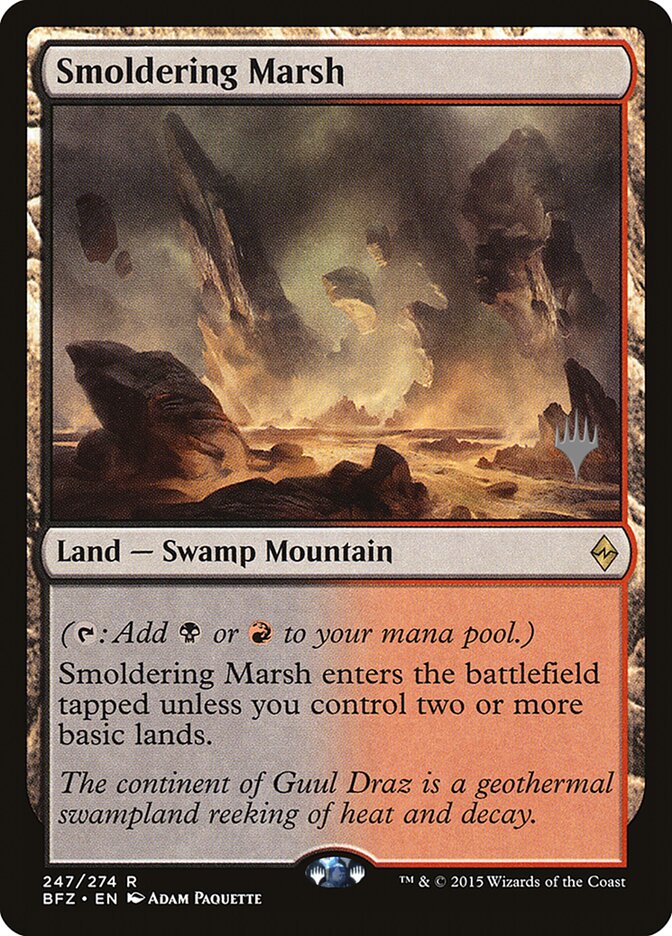 Smoldering Marsh [Battle for Zendikar Promos] | Total Play
