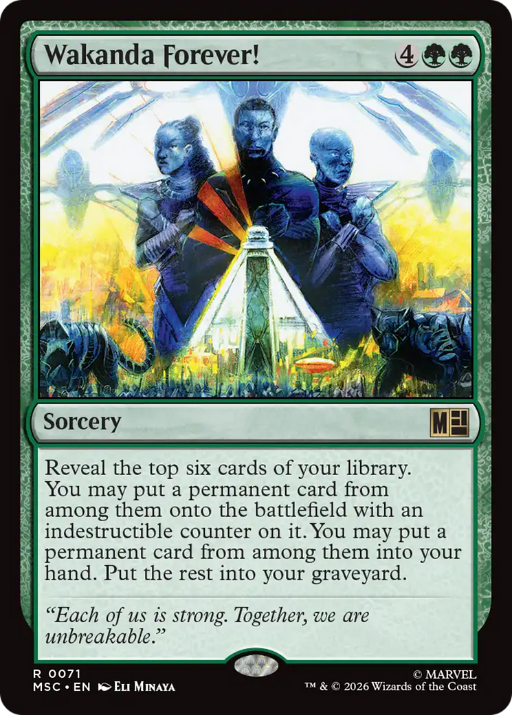 Wakanda Forever! (Surge Foil) [Marvel Super Heroes Commander] | Total Play