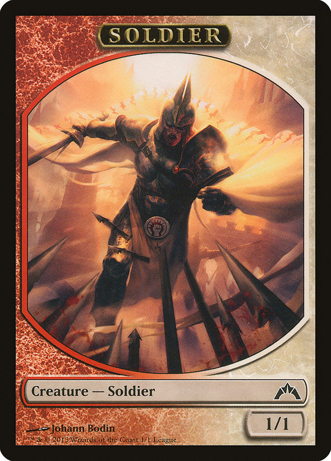 Soldier Token (Johann Bodin) [League Tokens 2013] | Total Play
