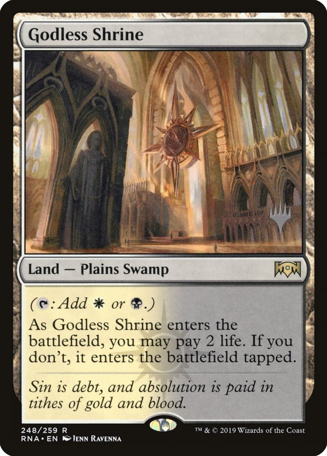 Godless Shrine (Promo Pack) [Ravnica Allegiance Promos] | Total Play