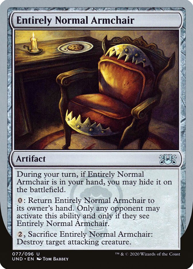 Entirely Normal Armchair [Unsanctioned] | Total Play