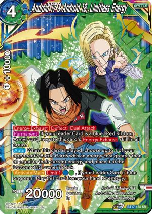 Android 17 & Android 18, Limitless Energy (BT17-135) [Ultimate Squad] | Total Play