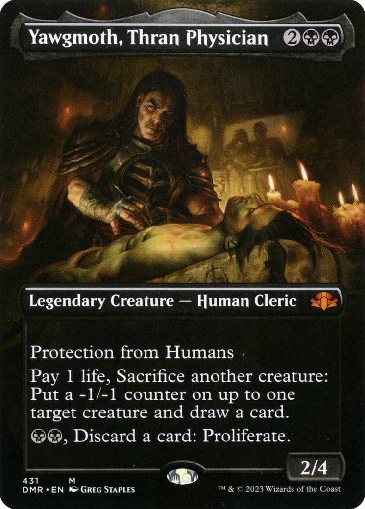 Yawgmoth, Thran Physician (Borderless Alternate Art) [Dominaria Remastered] | Total Play