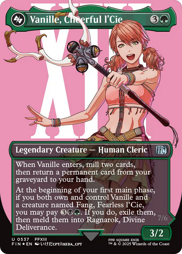Vanille, Cheerful l'Cie // Ragnarok, Divine Deliverance (Borderless) (Surge Foil) [FINAL FANTASY] | Total Play