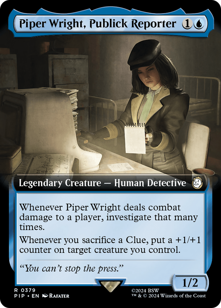 Piper Wright, Publick Reporter (Extended Art) [Fallout] | Total Play