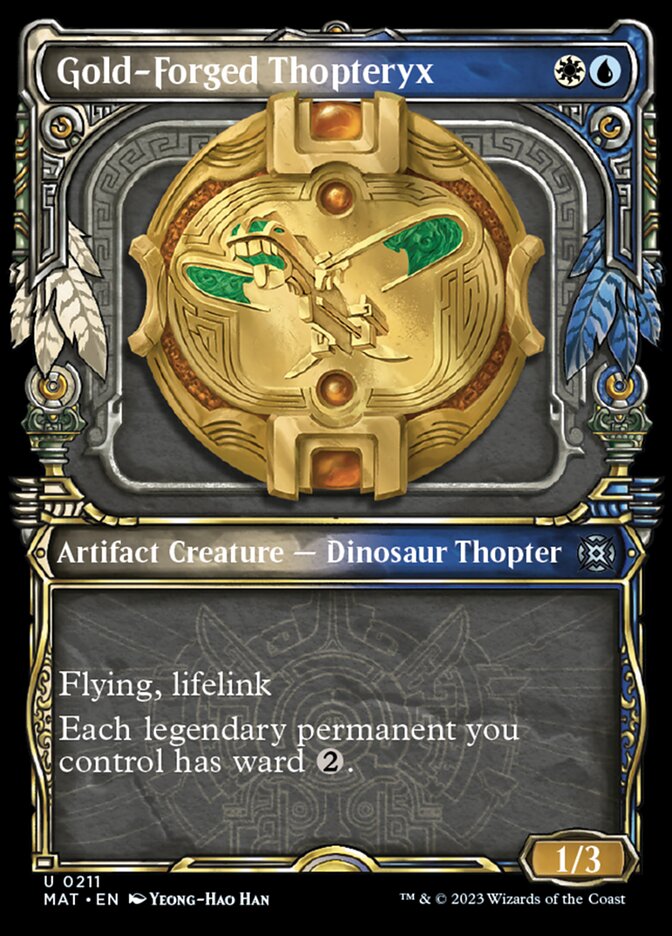Gold-Forged Thopteryx (Showcase Halo Foil) [March of the Machine: The Aftermath] | Total Play