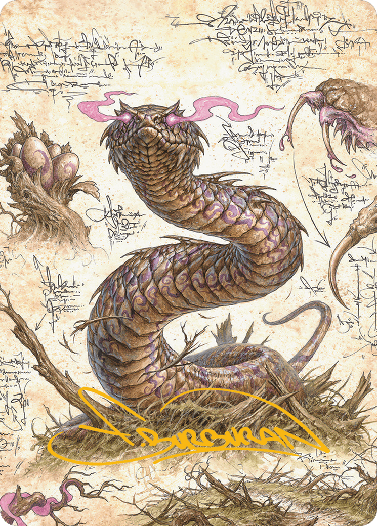 Rottenmouth Viper Art Card (Gold-Stamped Signature) [Bloomburrow Art Series] | Total Play