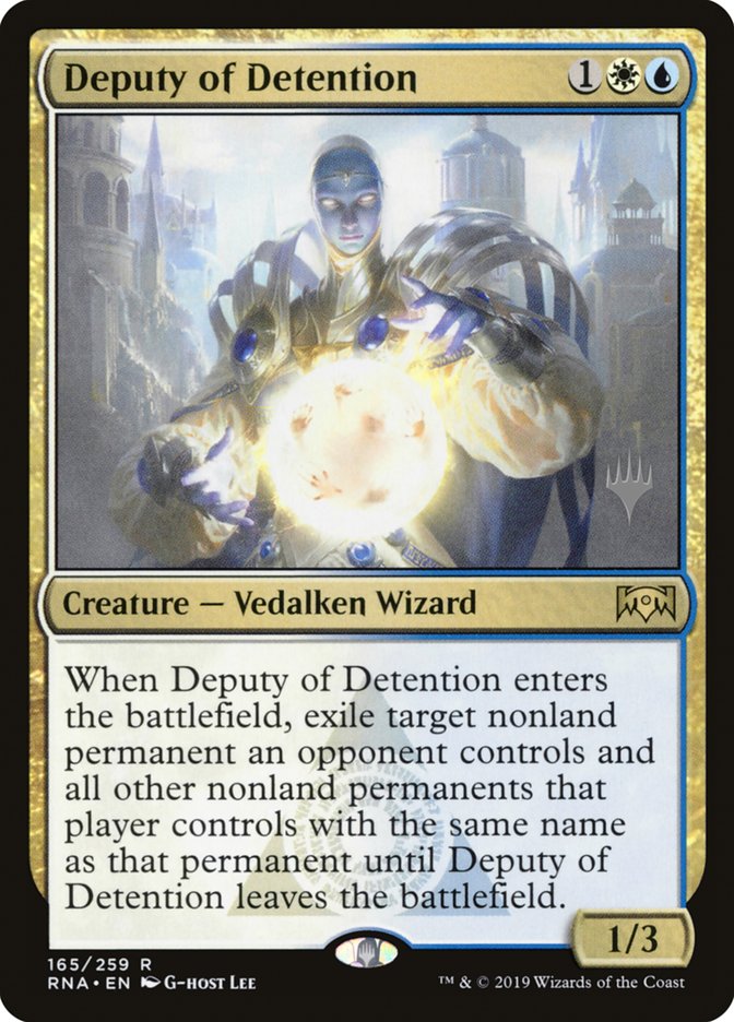 Deputy of Detention (Promo Pack) [Ravnica Allegiance Promos] | Total Play