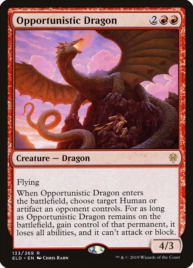 Opportunistic Dragon [Throne of Eldraine] | Total Play