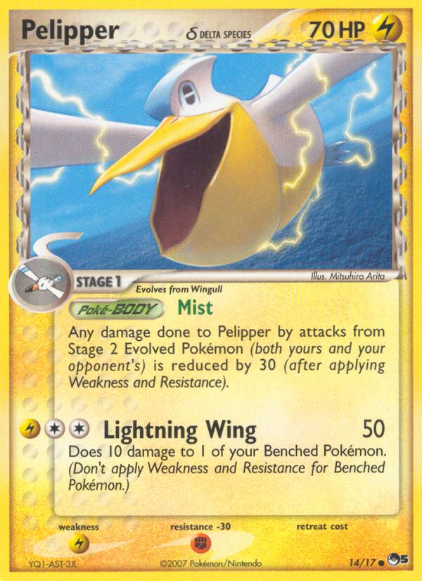 Pelipper (14/17) (Delta Species) [POP Series 5] | Total Play