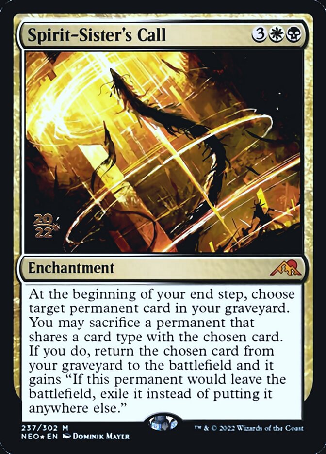 Spirit-Sister's Call [Kamigawa: Neon Dynasty Prerelease Promos] | Total Play
