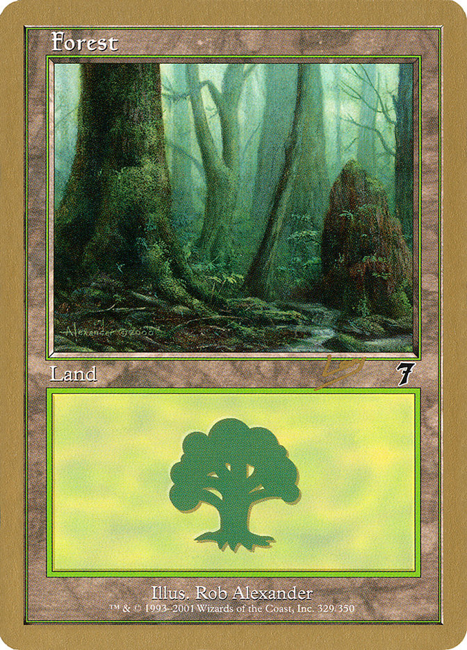 Forest (rl329) (Raphael Levy) [World Championship Decks 2002] | Total Play