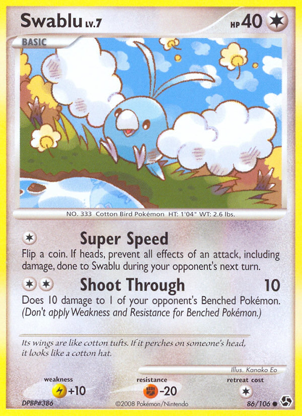 Swablu (86/106) [Diamond & Pearl: Great Encounters] | Total Play