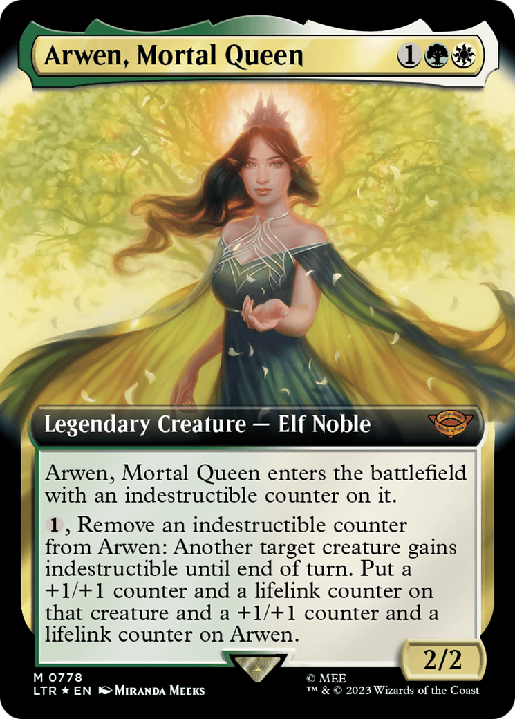 Arwen, Mortal Queen (Extended Art) (Surge Foil) [The Lord of the Rings: Tales of Middle-Earth] | Total Play