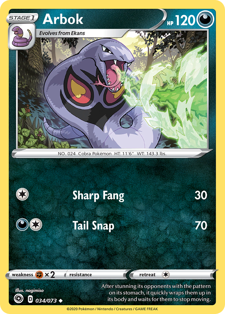 Arbok (034/073) [Sword & Shield: Champion's Path] | Total Play