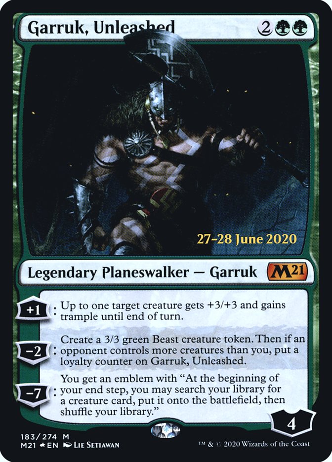Garruk, Unleashed [Core Set 2021 Prerelease Promos] | Total Play