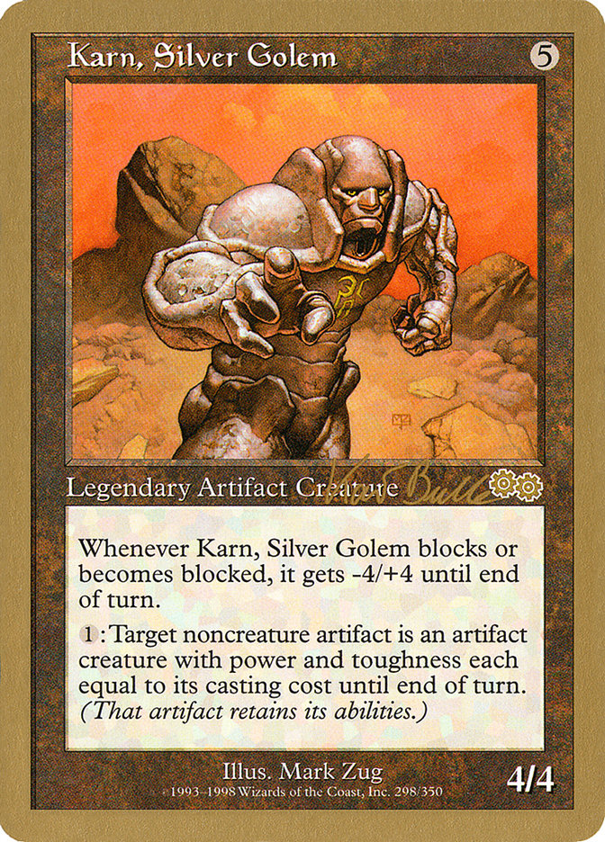 Karn, Silver Golem (Kai Budde) [World Championship Decks 1999] | Total Play