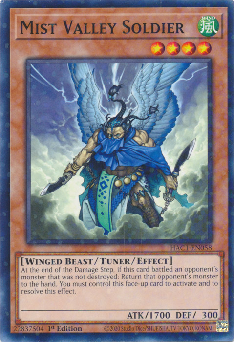 Mist Valley Soldier (Duel Terminal) [HAC1-EN058] Common | Total Play
