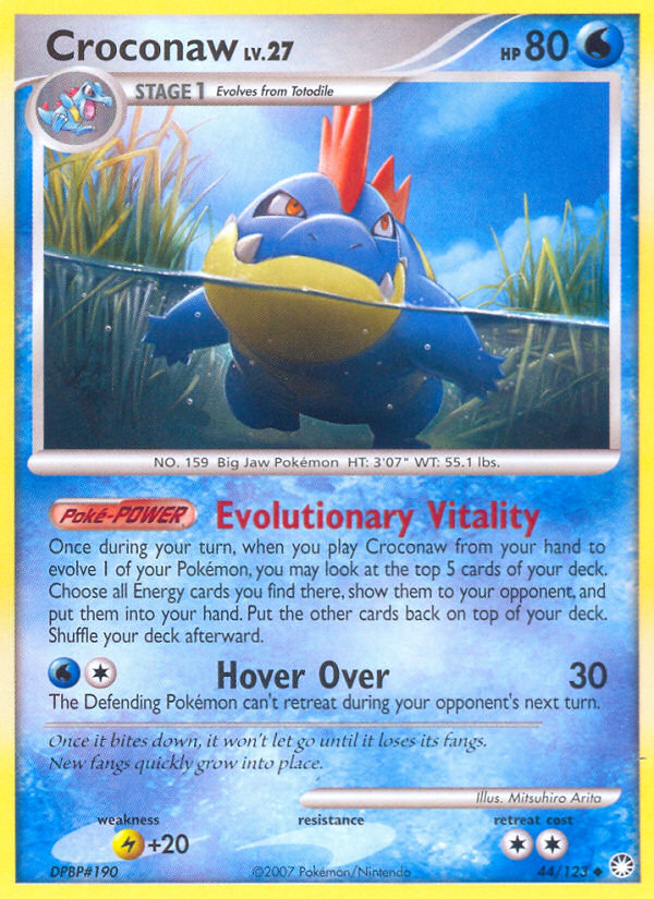 Croconaw (44/123) [Diamond & Pearl: Mysterious Treasures] | Total Play