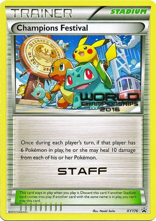 Champions Festival 2016 Staff (XY176) [XY: Black Star Promos] | Total Play