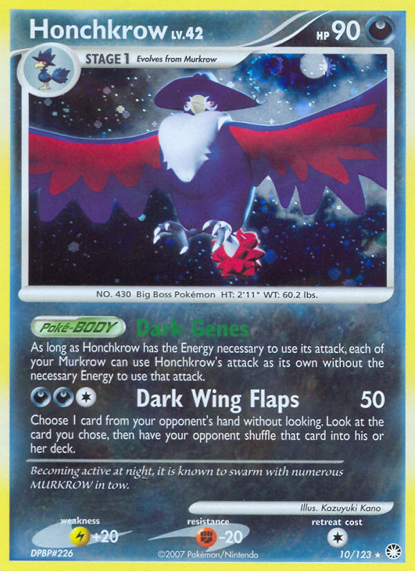 Honchkrow (10/123) [Diamond & Pearl: Mysterious Treasures] | Total Play