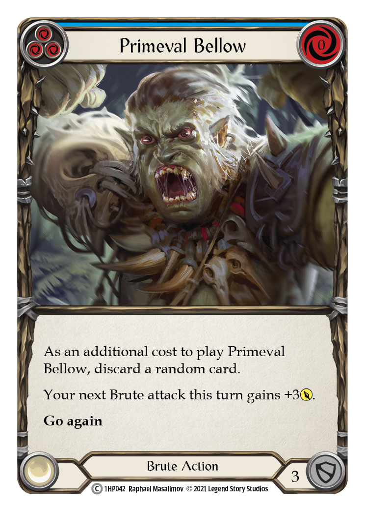 Primeval Bellow (Blue) [1HP042] (History Pack 1) | Total Play