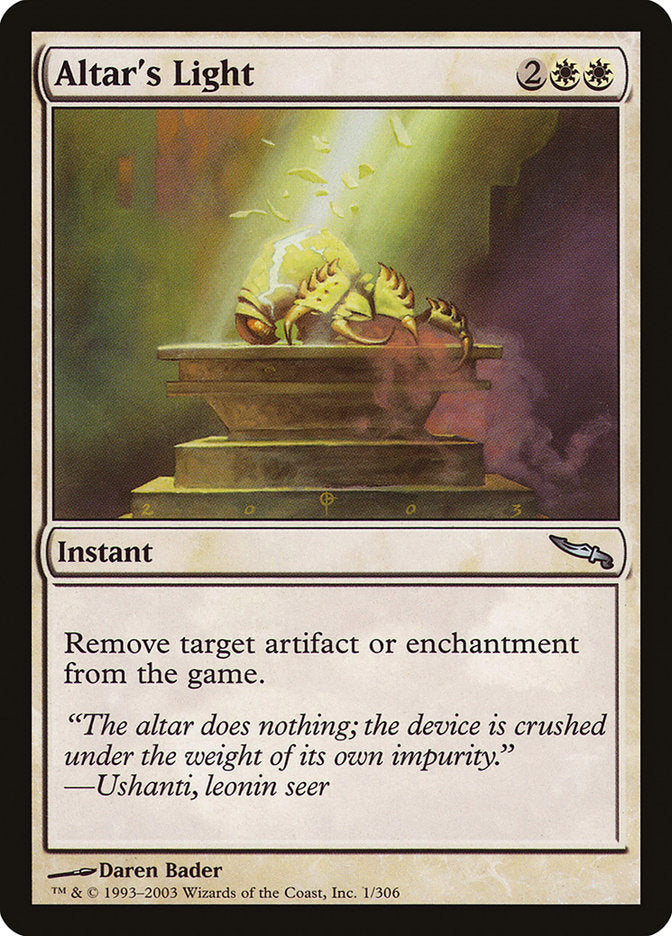 Altar's Light [Mirrodin] | Total Play