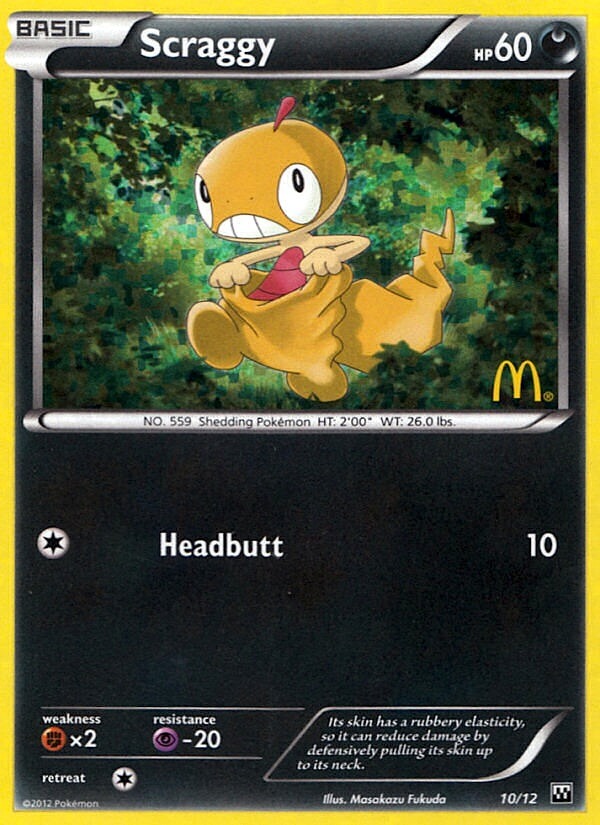 Scraggy (10/12) [McDonald's Promos: 2012 Collection] | Total Play