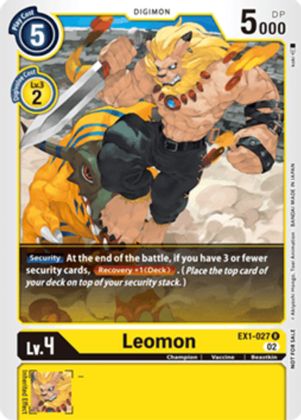 Leomon [EX1-027] (X Record Pre-Release Tournament) [X Record Pre-Release Promos] | Total Play