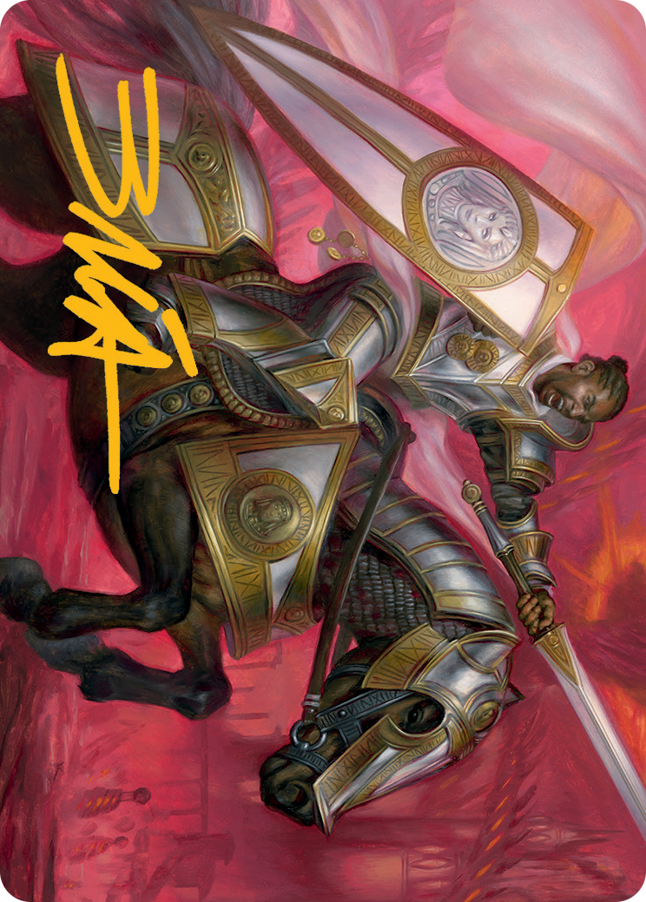Sigiled Sentinel Art Card (Gold-Stamped Signature) [March of the Machine Art Series] | Total Play