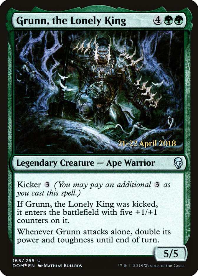 Grunn, the Lonely King [Dominaria Prerelease Promos] | Total Play
