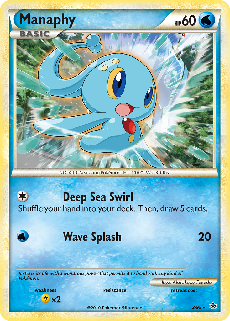 Manaphy (3/95) [HeartGold & SoulSilver: Unleashed] | Total Play