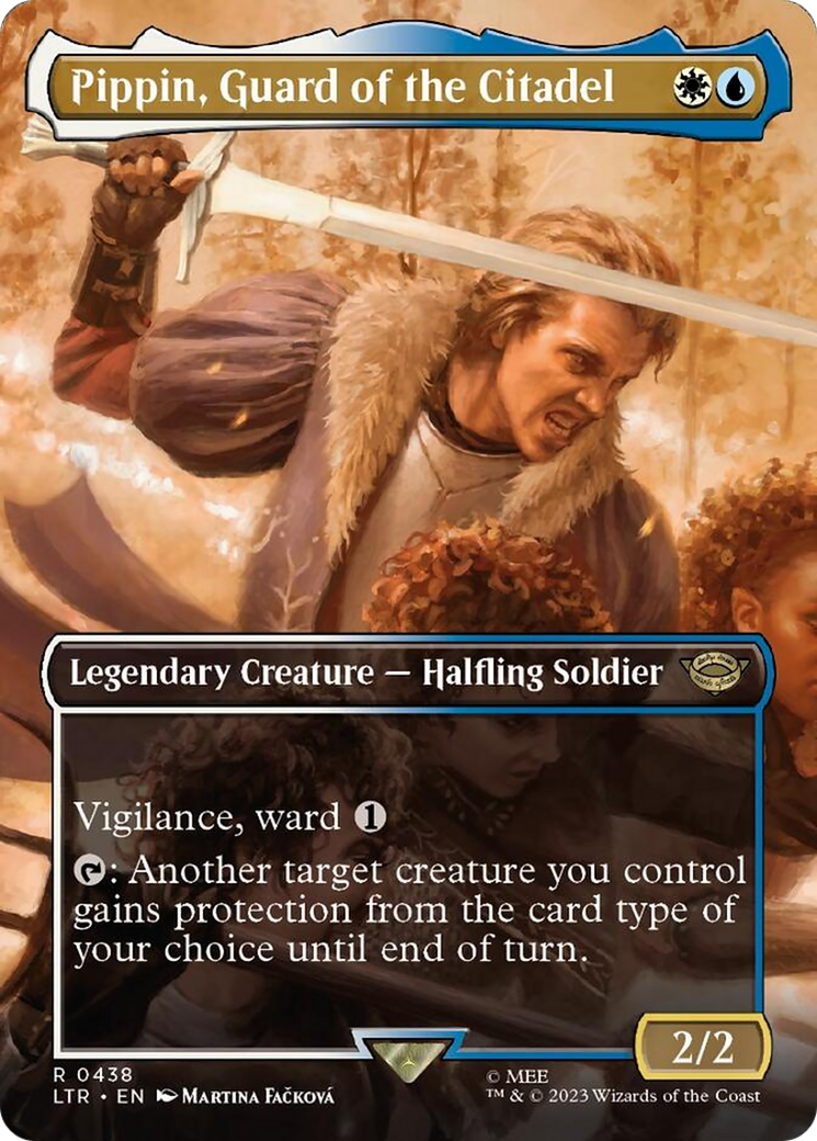 Pippin, Guard of the Citadel (Borderless Alternate Art) [The Lord of the Rings: Tales of Middle-Earth] | Total Play