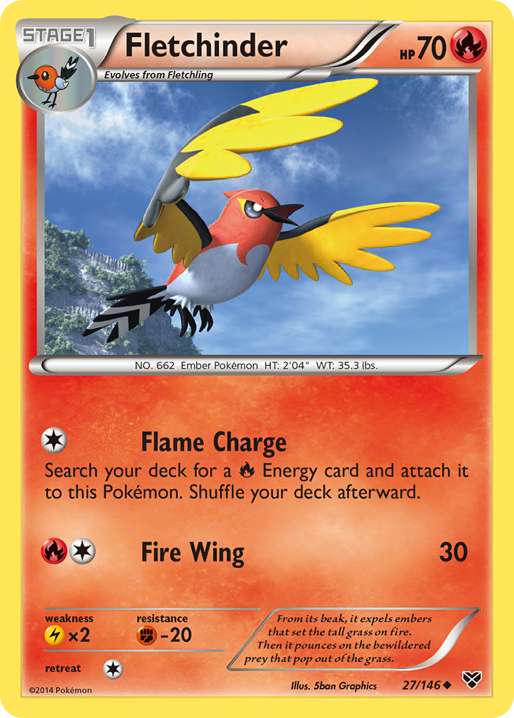 Fletchinder (27/146) [XY: Base Set] | Total Play