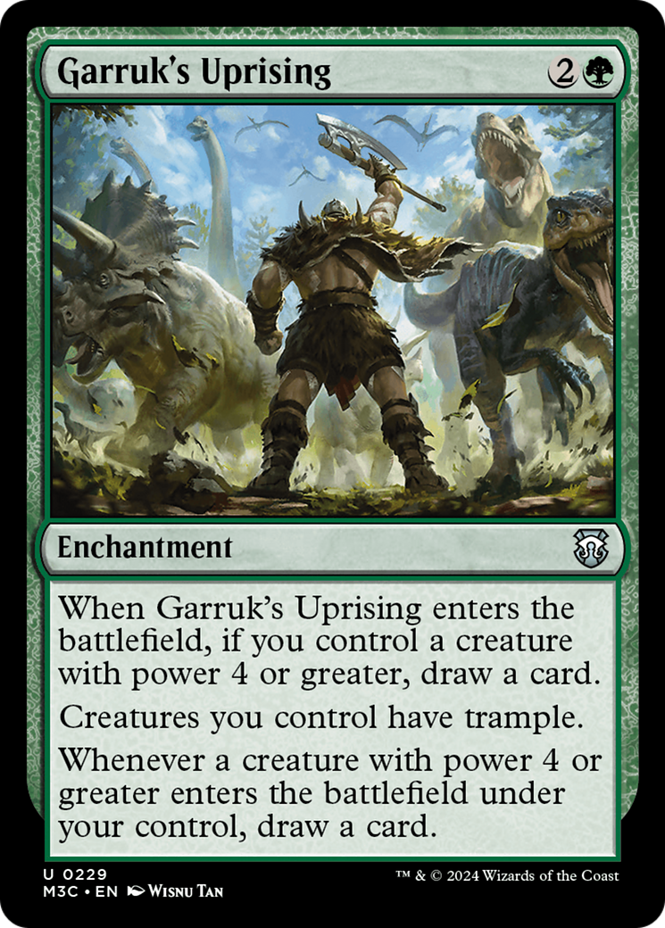 Garruk's Uprising (Ripple Foil) [Modern Horizons 3 Commander] | Total Play