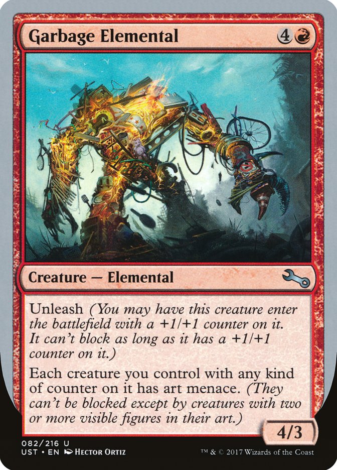 Garbage Elemental (4/3 Creature) [Unstable] | Total Play