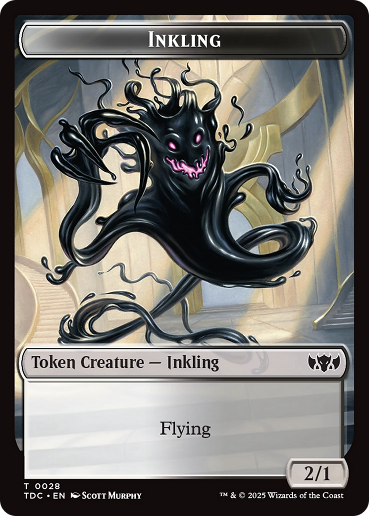 Inkling // Bird Double-Sided Token [Tarkir: Dragonstorm Commander Tokens] | Total Play