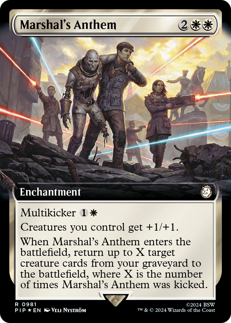 Marshal's Anthem (Extended Art) (Surge Foil) [Fallout] | Total Play