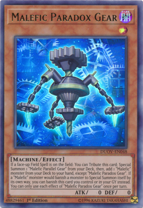 Malefic Paradox Gear [DUOV-EN048] Ultra Rare | Total Play