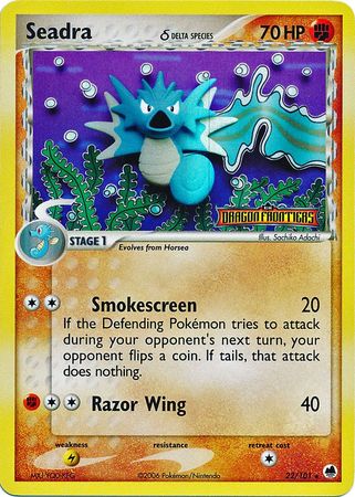 Seadra (22/101) (Delta Species) (Stamped) [EX: Dragon Frontiers] | Total Play