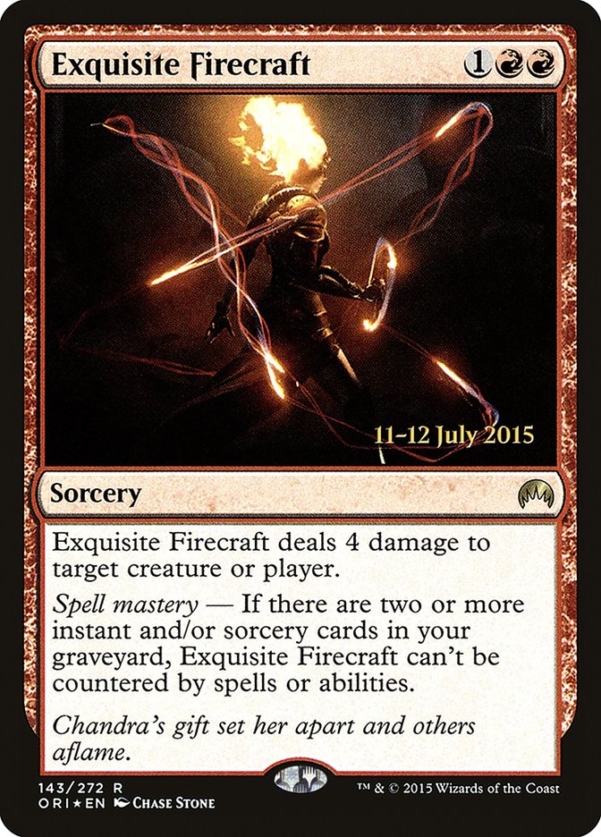 Exquisite Firecraft [Magic Origins Prerelease Promos] | Total Play